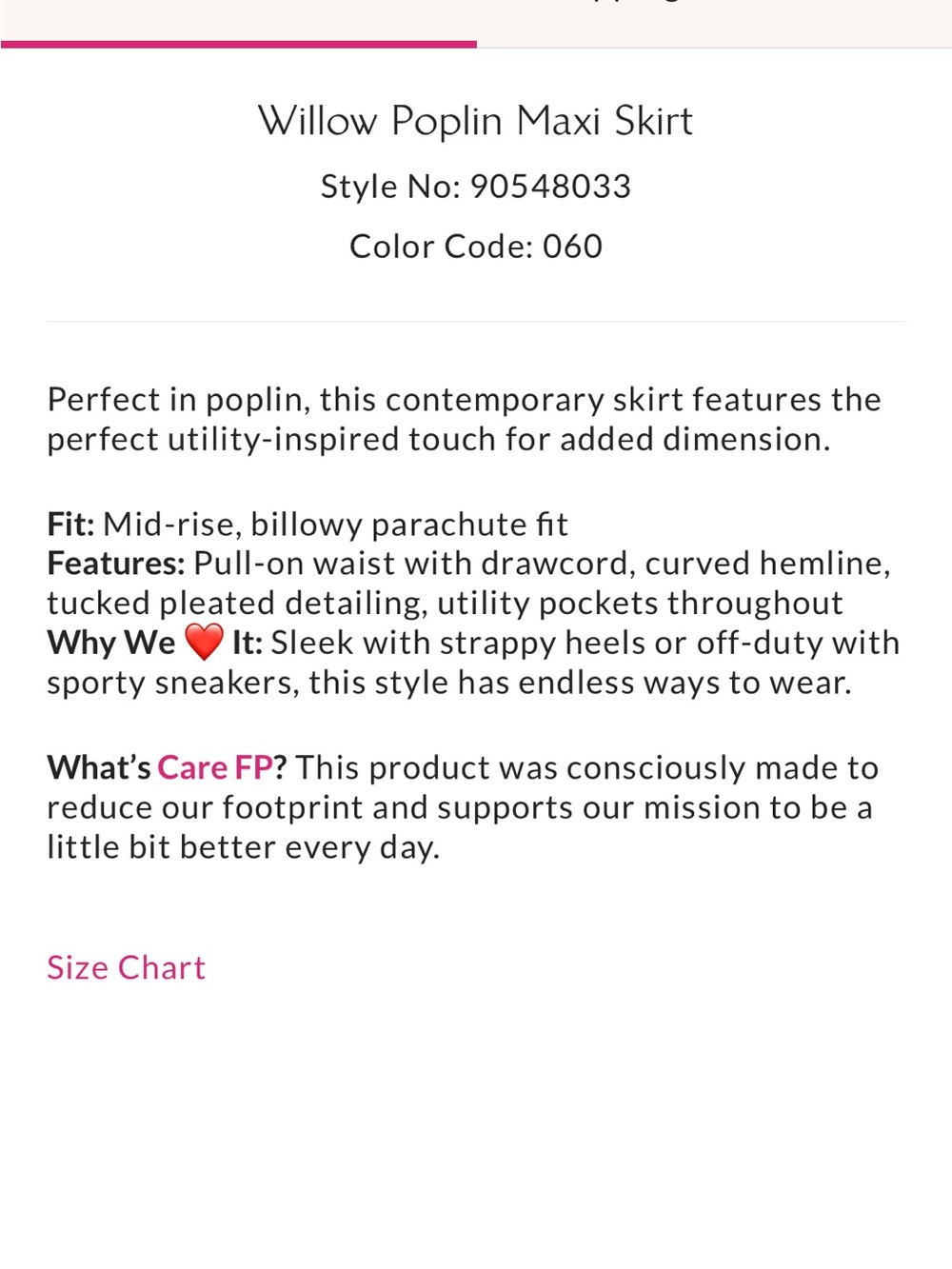 Free People Willow Poplin Maxi Skirt - Picture 6 of 9